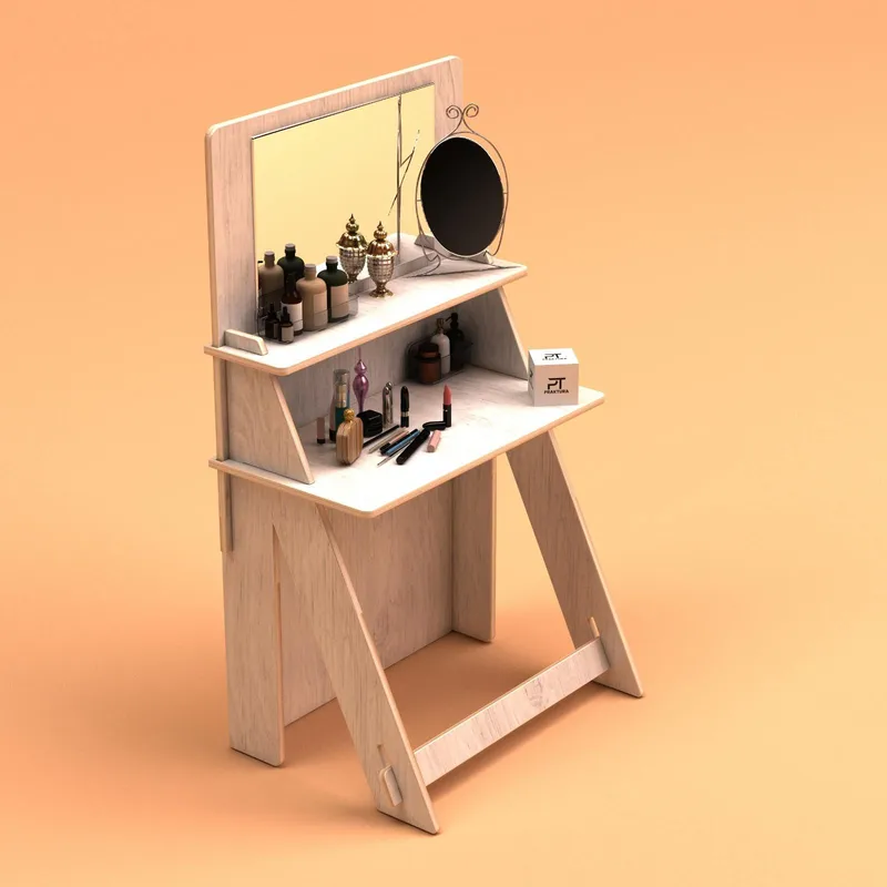 Norena Sminkebord 85 cm, Naturtræ