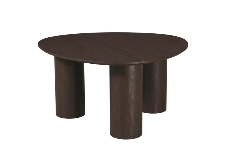 Nova Sofabord Trekantet 85 cm, Røget eg