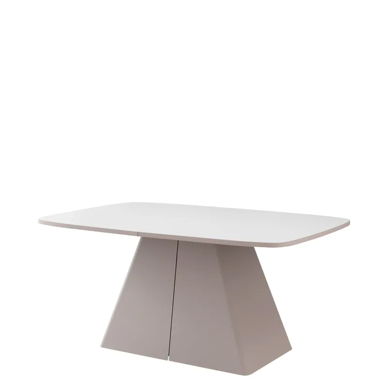 Novaj Spisebord udtrækkeligt 180-256 cm, beige, hvid