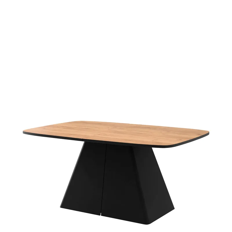 Novaj Spisebord udtrækkeligt 180-256 cm - Sort, naturtræ - Møbler - Borde - Spisebord og køkkenbord