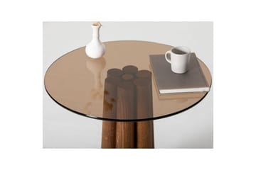 Novera Sofabord 50 cm - Bronze/Valnød - Møbler - Borde - Sofabord