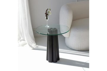 Novera Sofabord 50 cm - Gennemsigtig/Sort - Møbler - Borde - Sofabord