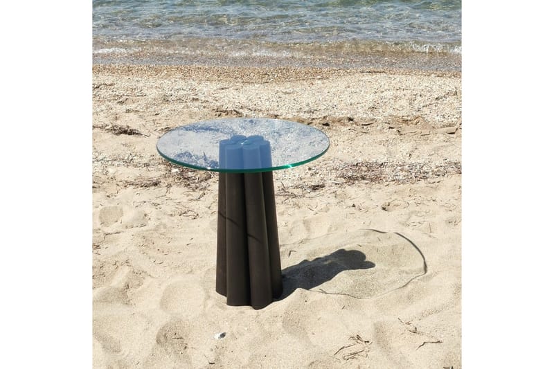 Novera Sofabord 50 cm - Gennemsigtig/Sort - Møbler - Borde - Sofabord