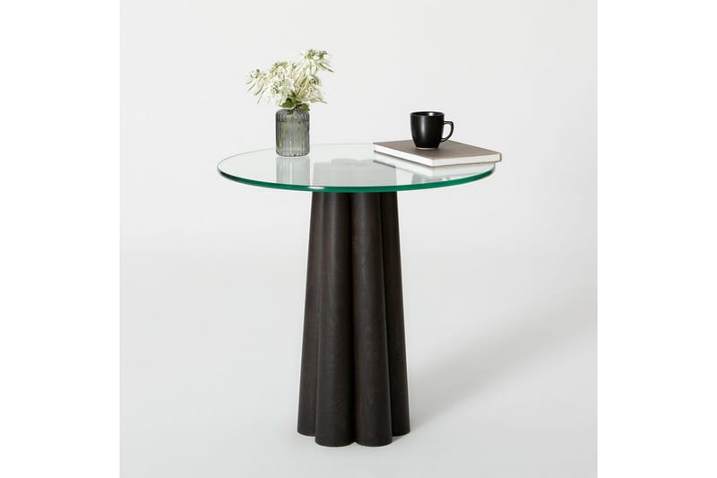 Novera Sofabord 50 cm - Gennemsigtig/Sort - Møbler - Borde - Sofabord