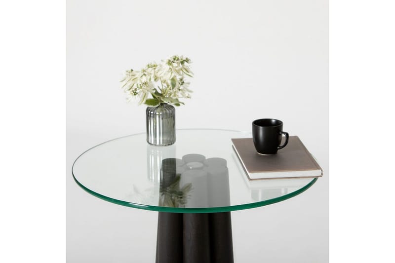 Novera Sofabord 50 cm - Gennemsigtig/Sort - Møbler - Borde - Sofabord
