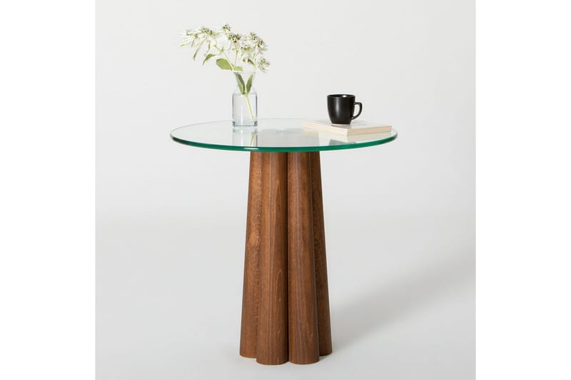 Novera Sofabord 50 cm - Offwhite/Mørkfarvet træ - Møbler - Borde - Sofabord