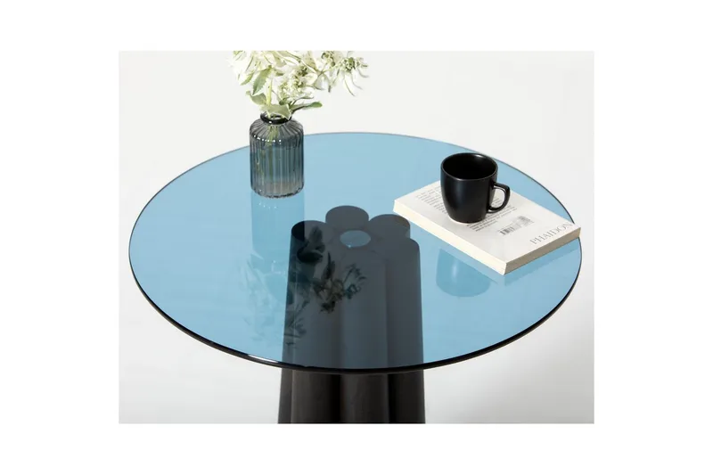 Novera Sofabord 50 cm - Sort/Blå - Møbler - Borde - Sofabord