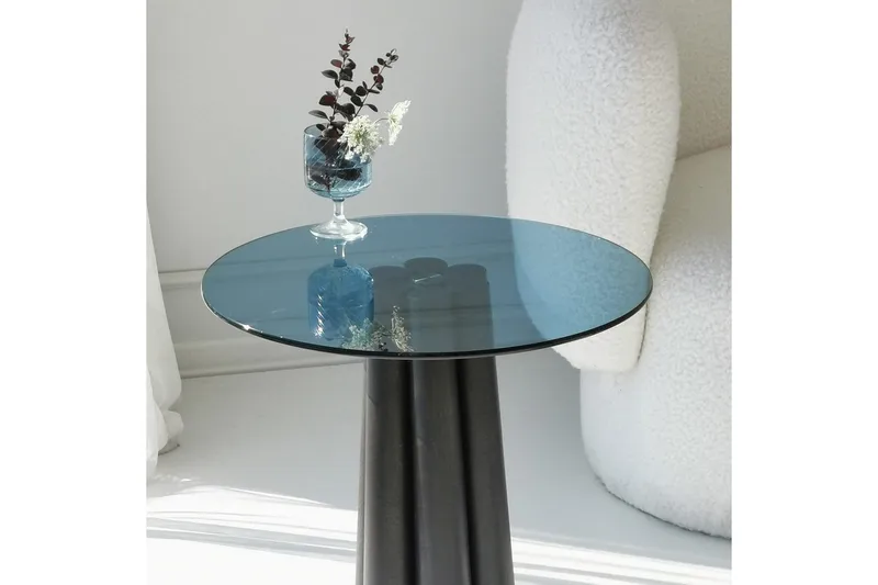 Novera Sofabord 50 cm - Sort/Blå - Møbler - Borde - Sofabord