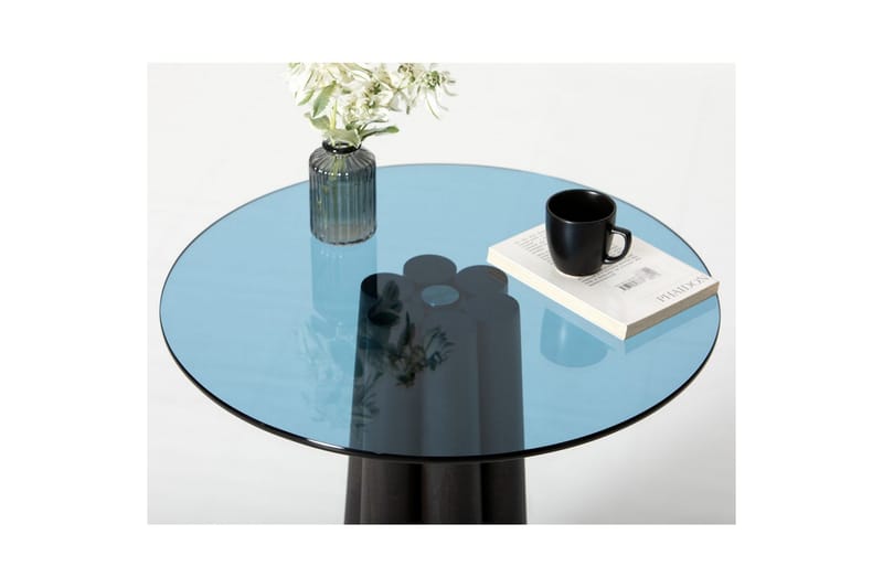 Novera Sofabord 50 cm - Sort/Blå - Møbler - Borde - Sofabord