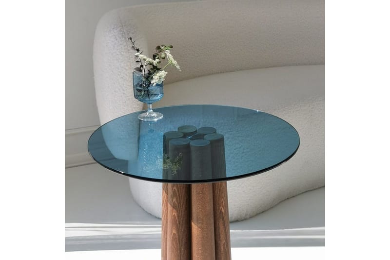Novera Sofabord 50 cm - Valnød/Blå - Møbler - Borde - Sofabord