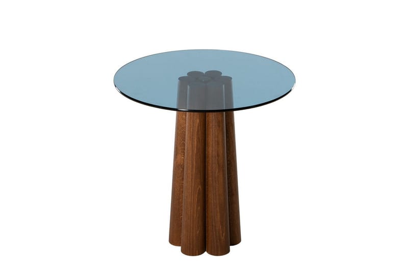 Novera Sofabord 50 cm, Valnød/Blå