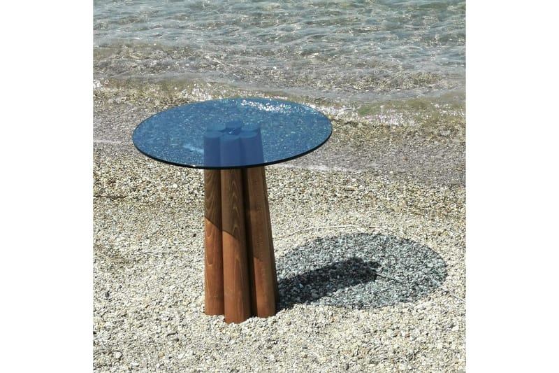 Novera Sofabord 50 cm - Valnød/Blå - Møbler - Borde - Sofabord