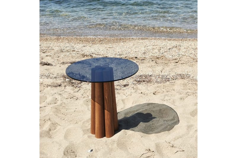 Novera Sofabord 50 cm - Valnød/Mørkegrå - Møbler - Borde - Sofabord