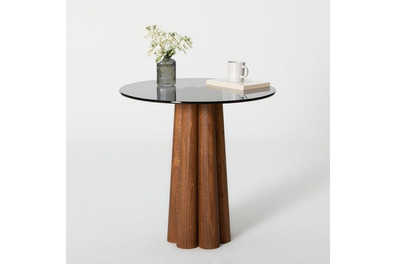 Novera Sofabord 50 cm - Valnød/Mørkegrå - Møbler - Borde - Sofabord