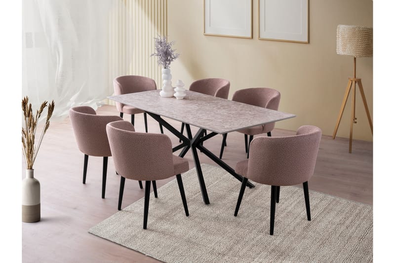 Nox Spisebord 180 cm Rektangulært - Grå - Møbler - Borde - Spisebord og køkkenbord