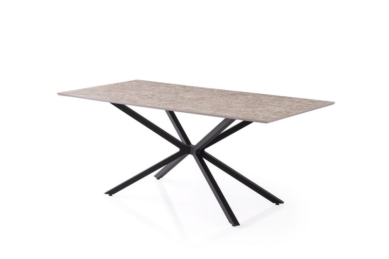 Nox Spisebord 180 cm Rektangulært - Grå - Møbler - Borde - Spisebord og køkkenbord
