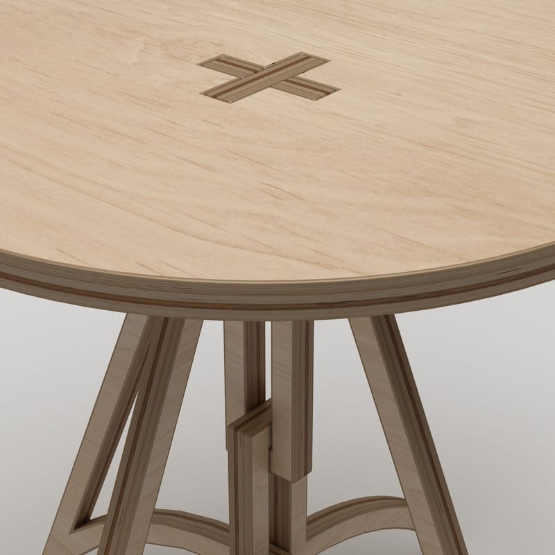 Nurena Spisebord 75 cm - Naturligt træ - Møbler - Borde - Spisebord og køkkenbord