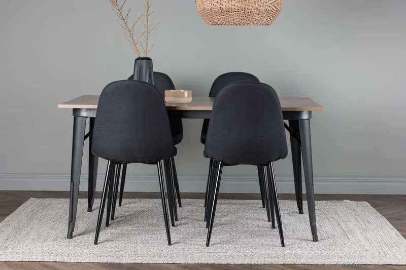 Ochovi spisebord 140 cm med 4 Polar spisebordsstole