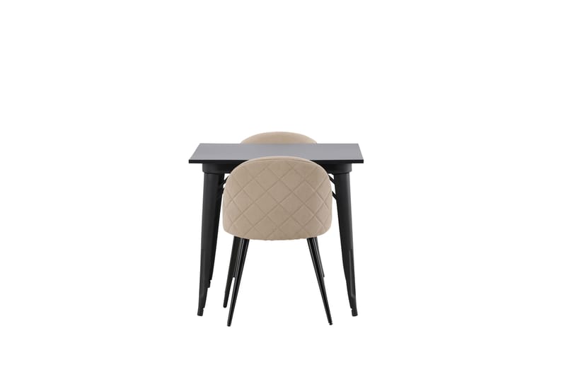 Ochovi Spisebordssæt 80 cm Rektangulær med 2 Sedavi Stole - Beige - Møbler - Borde - Spisebordssæt