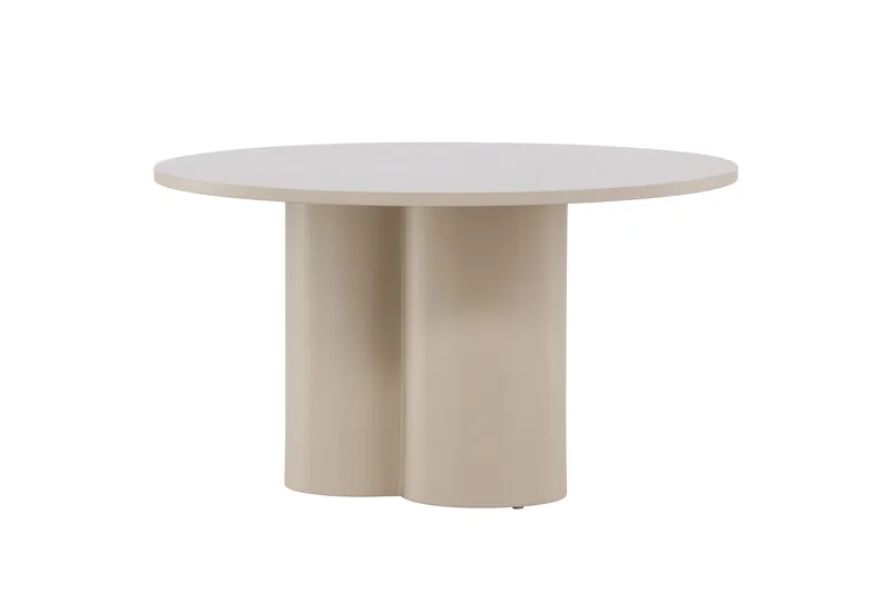 Olivia Sofabord 80 cm Rundt i Malet Træ - Beige - Møbler - Borde - Sofabord
