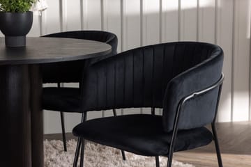Olivia spisebord 110 cm rundt med 4 Selma spisebordsstole - Møbler - Borde - Spisebordssæt