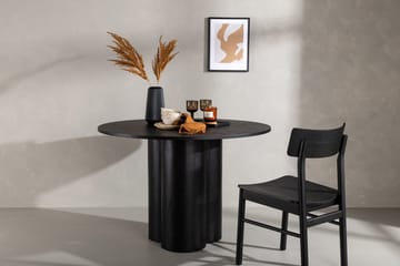 Olivia Spisebord 110 cm Rundt - Sort - Møbler - Borde - Spisebord og køkkenbord
