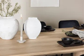 Olivia Spisegruppe 210 cm Rektangulær med 6 Night stole - Whitewash/Svart - Møbler - Borde - Spisebordssæt