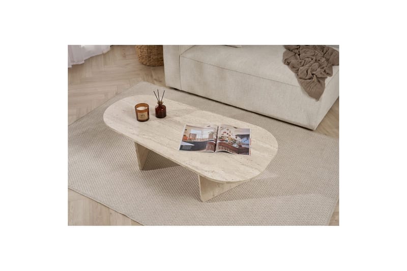 Omari Sofabord 130 cm - Beige - Møbler - Borde - Sofabord