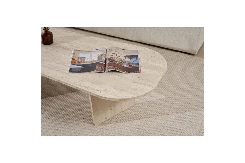 Omari Sofabord 130 cm - Beige - Møbler - Borde - Sofabord