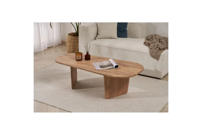 Omari Sofabord 130 cm - Brun - Møbler - Borde - Sofabord