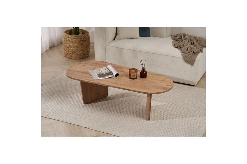 Omari Sofabord 130 cm - Brun - Møbler - Borde - Sofabord