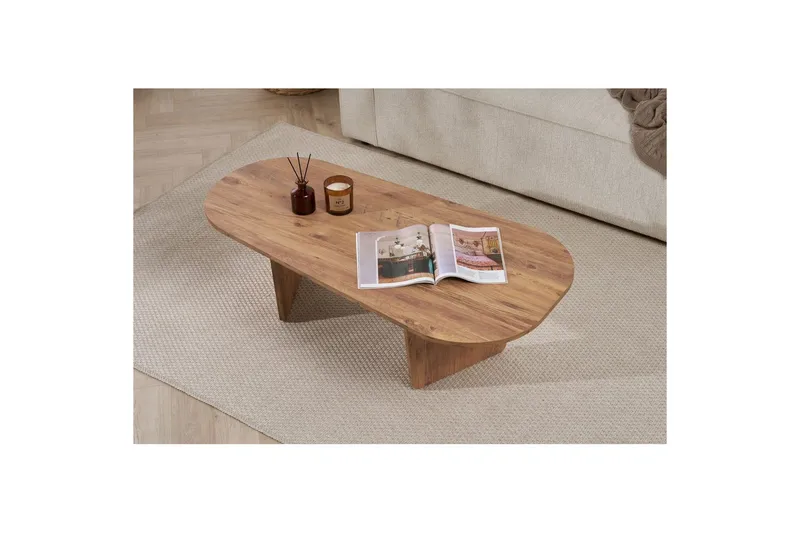 Omari Sofabord 130 cm - Brun - Møbler - Borde - Sofabord