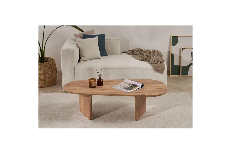 Omari Sofabord 130 cm - Brun - Møbler - Borde - Sofabord