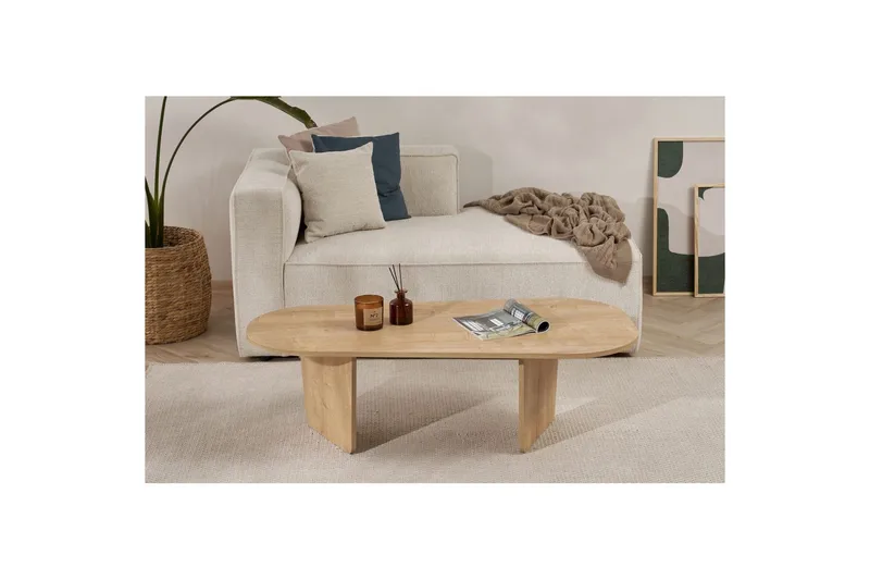 Omari Sofabord 130 cm - Eg - Møbler - Borde - Sofabord