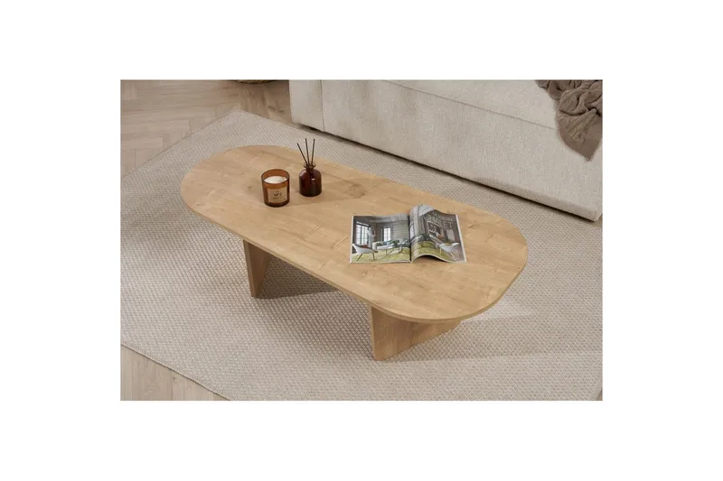 Omari Sofabord 130 cm - Eg - Møbler - Borde - Sofabord