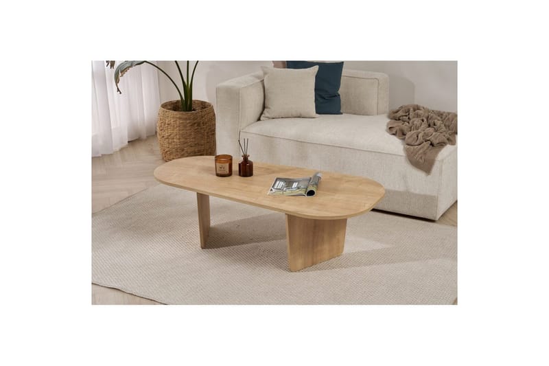 Omari Sofabord 130 cm - Eg - Møbler - Borde - Sofabord