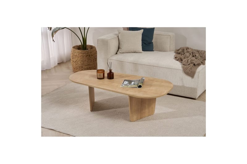 Omari Sofabord 130 cm - Eg - Møbler - Borde - Sofabord