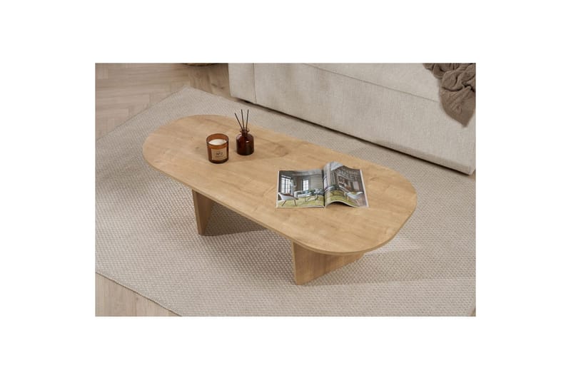 Omari Sofabord 130 cm - Eg - Møbler - Borde - Sofabord