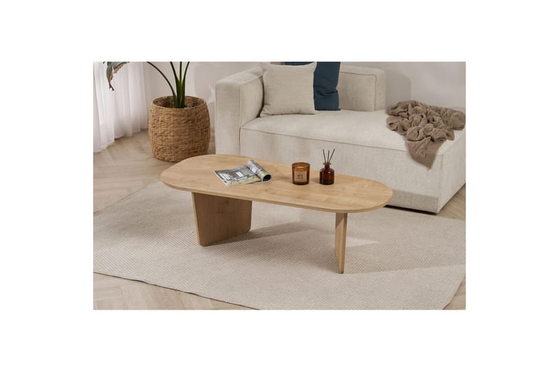 Omari Sofabord 130 cm - Eg - Møbler - Borde - Sofabord