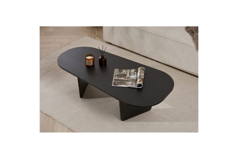 Omari Sofabord 130 cm - Sort - Møbler - Borde - Sofabord