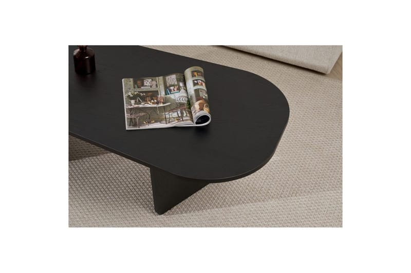 Omari Sofabord 130 cm - Sort - Møbler - Borde - Sofabord