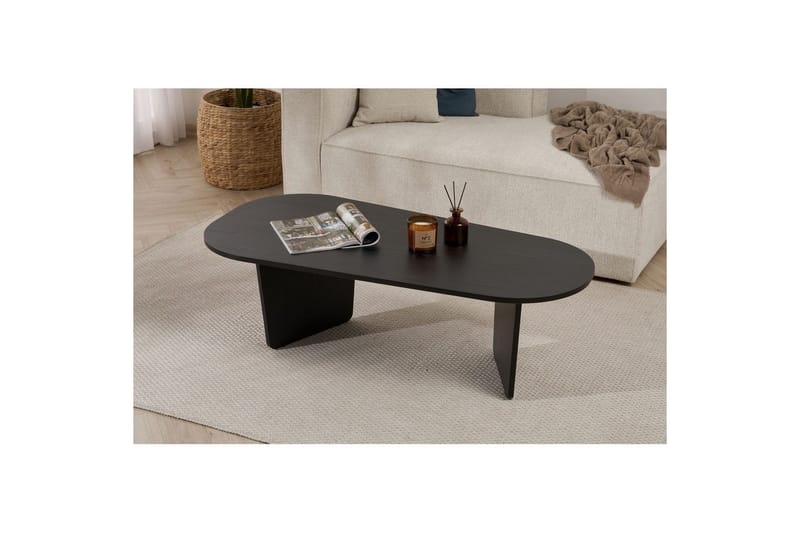 Omari Sofabord 130 cm - Sort - Møbler - Borde - Sofabord