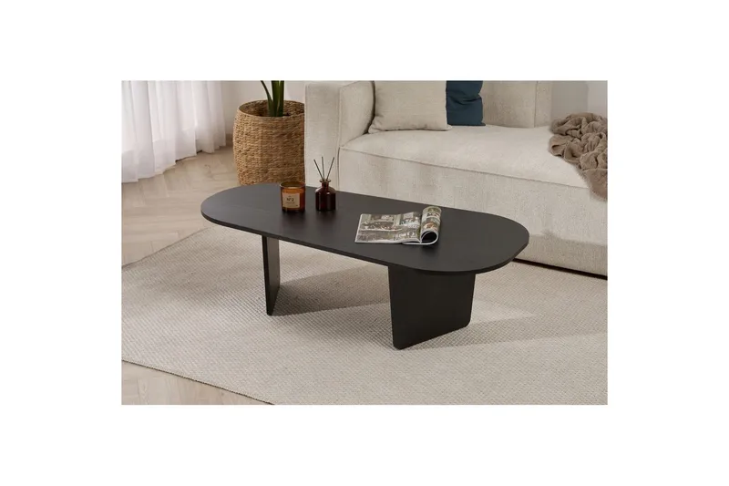 Omari Sofabord 130 cm - Sort - Møbler - Borde - Sofabord