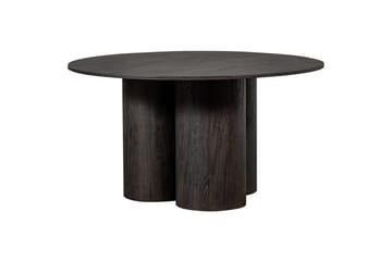 Oona Rundt Spisebord 140 cm med Træ- og Valnøddeudseende - Brun - Møbler - Borde - Spisebord og køkkenbord