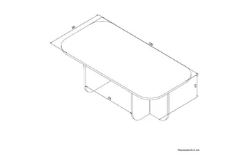 Orin Sofabord 120 cm - Mørkfarvet træ - Møbler - Borde - Sofabord