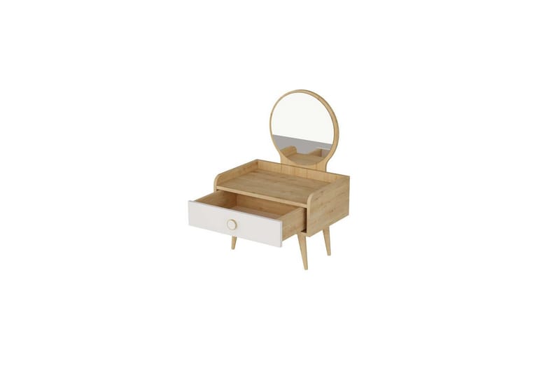 Orlinor Toiletbord 60 cm - Hvid/Blå - Møbler - Borde - Sminkebord & konsolbord