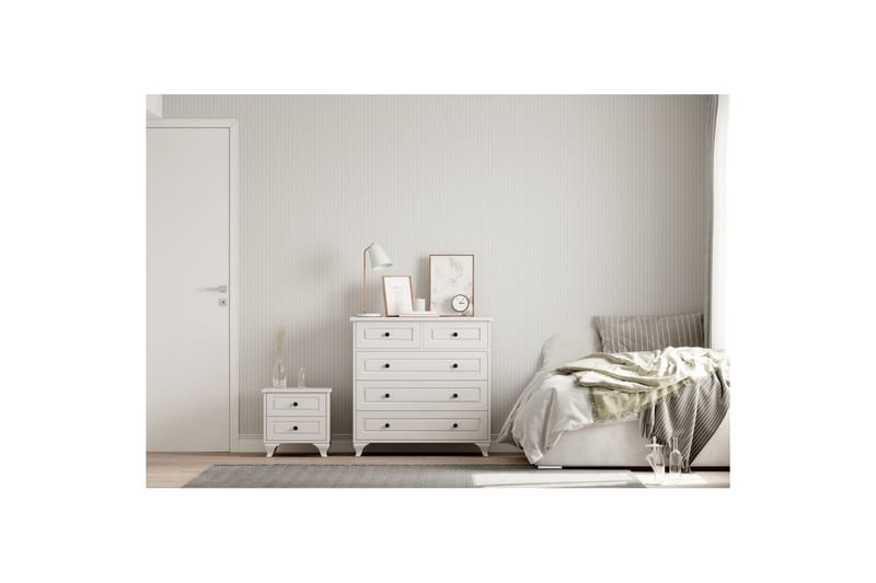 Orval Toiletbord 90 cm - Mat Hvid - Møbler - Borde - Sminkebord & konsolbord