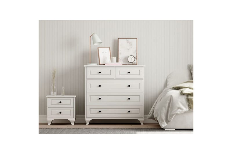 Orval Toiletbord 90 cm - Mat Hvid - Møbler - Borde - Sminkebord & konsolbord