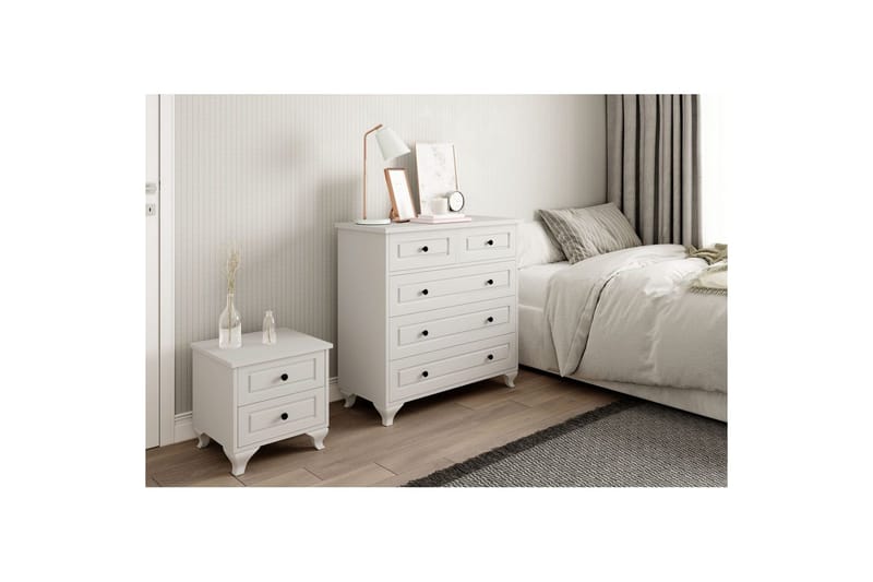 Orval Toiletbord 90 cm - Mat Hvid - Møbler - Borde - Sminkebord & konsolbord