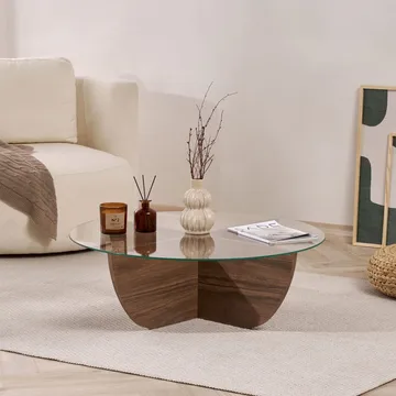 Orwin Sofabord 90 cm - Mørkebrun - Møbler - Borde - Sofabord